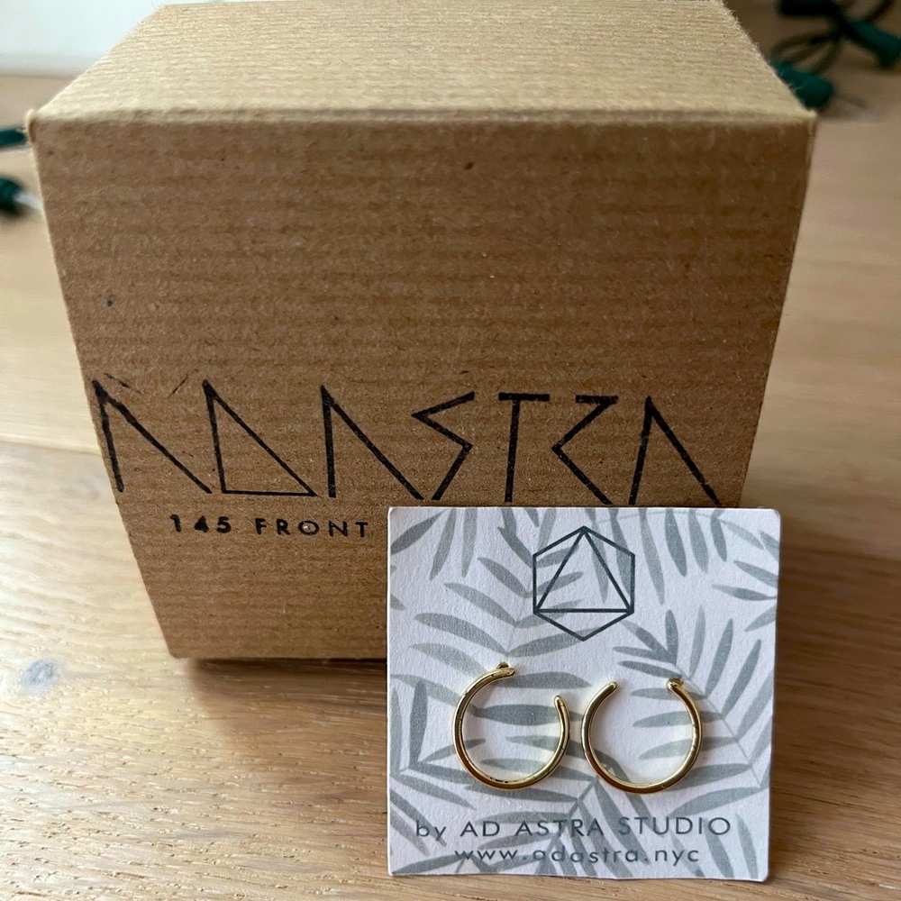 14k gold plated Ad Astra Earrings